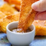 Fried manchego cheese pin