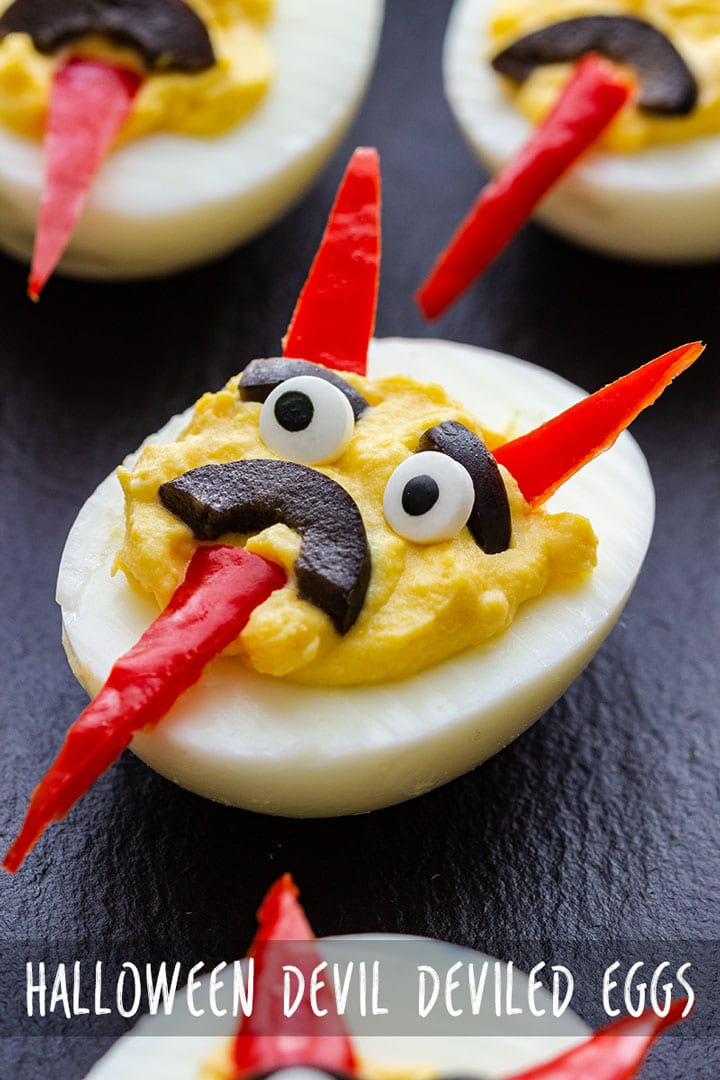 Deviled Eggs Recipe Halloween
 Halloween Deviled Eggs Recipe Appetizer Addiction