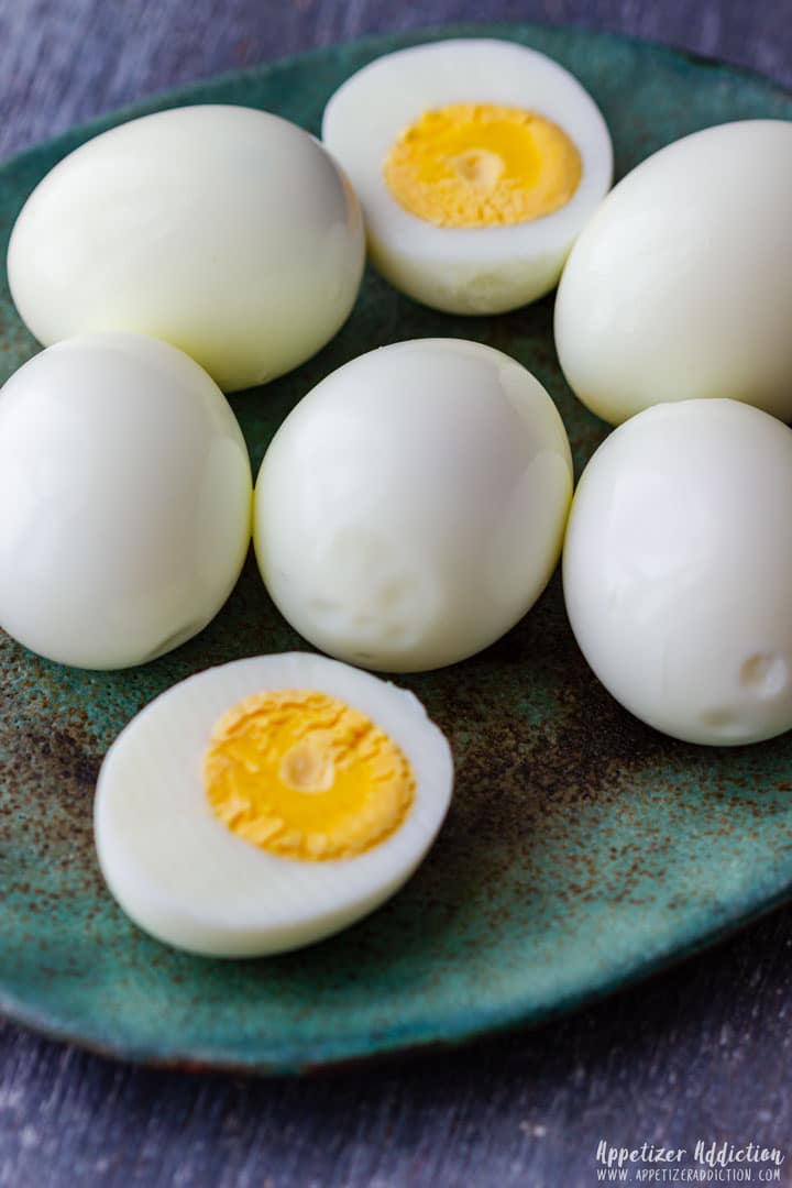 Hard boiled eggs for deviled eggs recipe