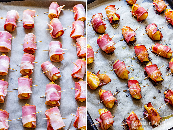 How to make bacon wrapped baby potatoes step 2