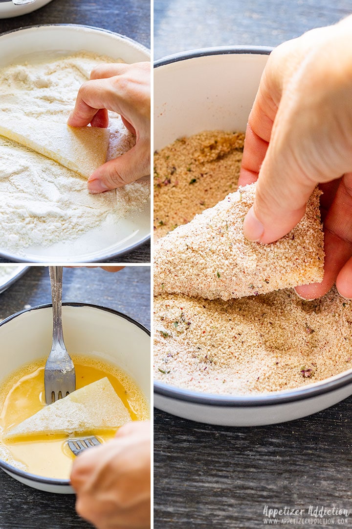 How to make fried manchego cheese step by step pictures