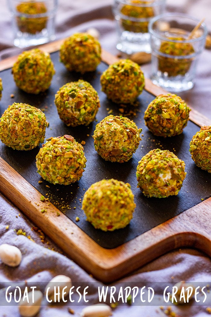 Goat Cheese Wrapped Grapes Recipe Appetizer Addiction