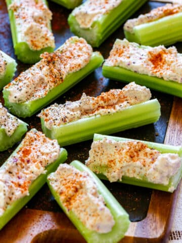 Stuffed celery sticks