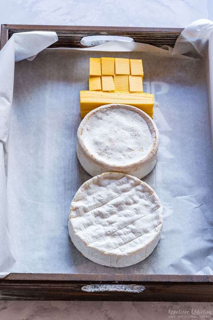 Step 2 how to make snowman cheese board